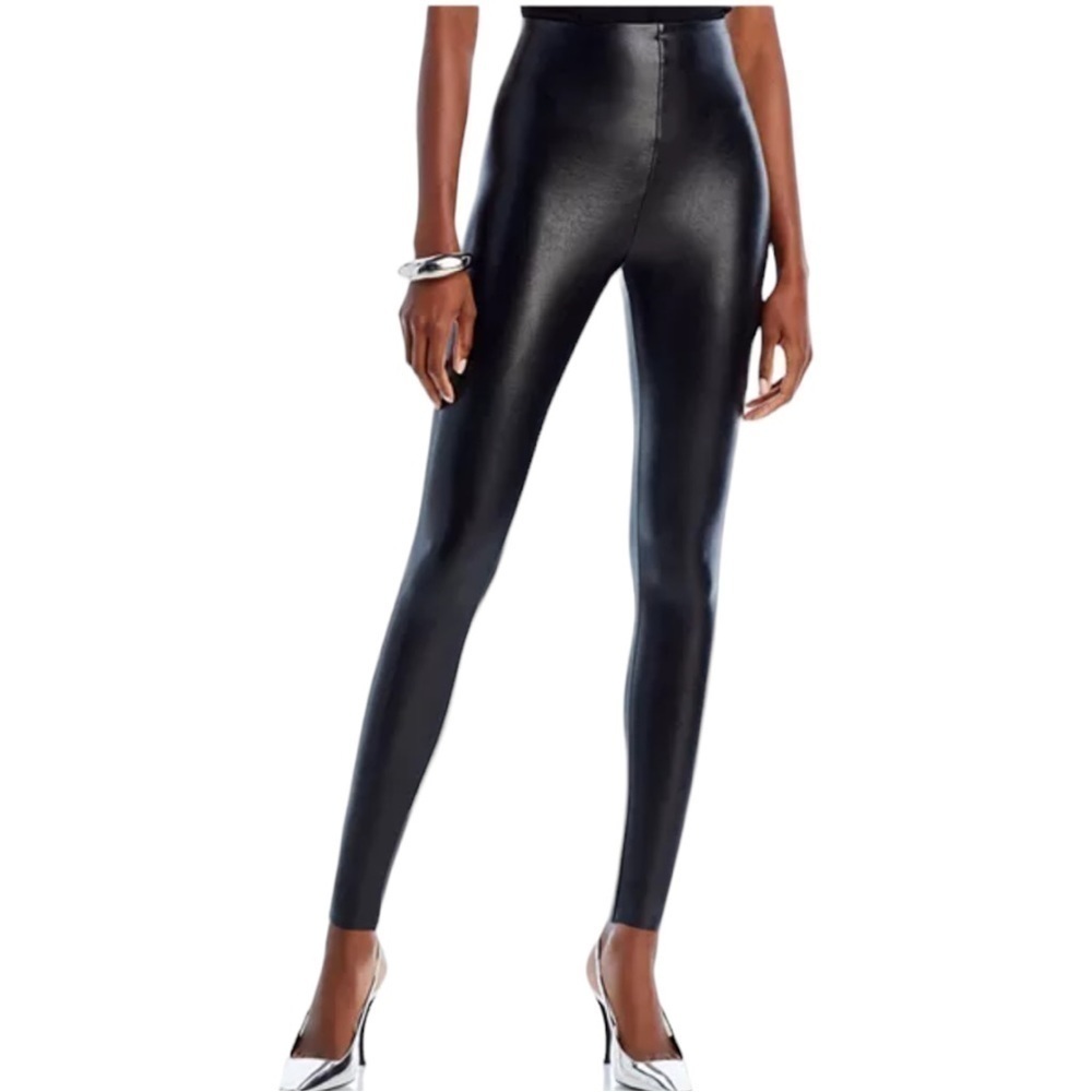 Commando Perfect Control High Waist Faux Leather Leggings Size Small